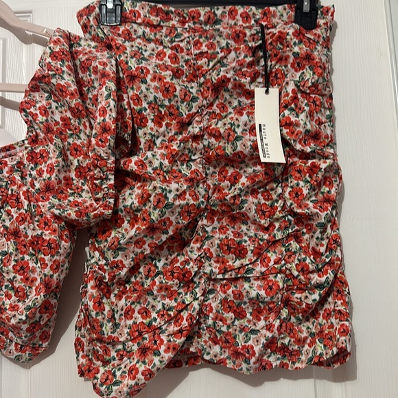 Haute Mode orange flower set size Large - Picture 4 of 5